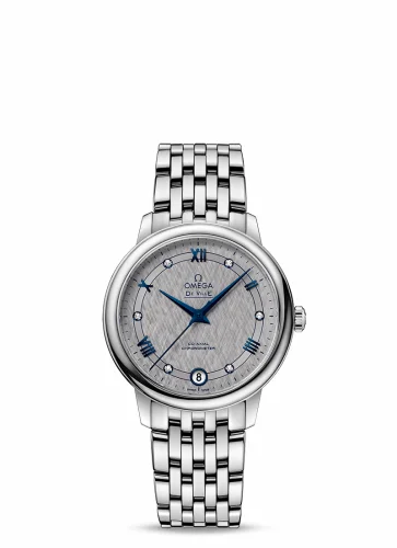 Omega De Ville Prestige Co-Axial 32.7 Stainless Steel / Vintage Grey Silk / Bracelet 424.10.33.20.56.002 (42410332056002)